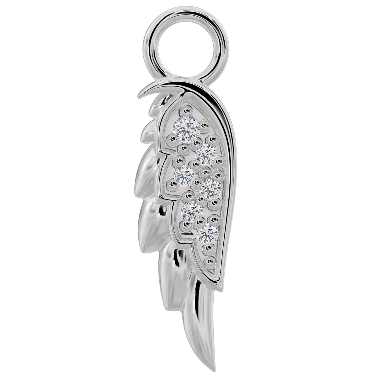 Silver Angel Wing Charms Bulk Large in Pewter » Angel Charm