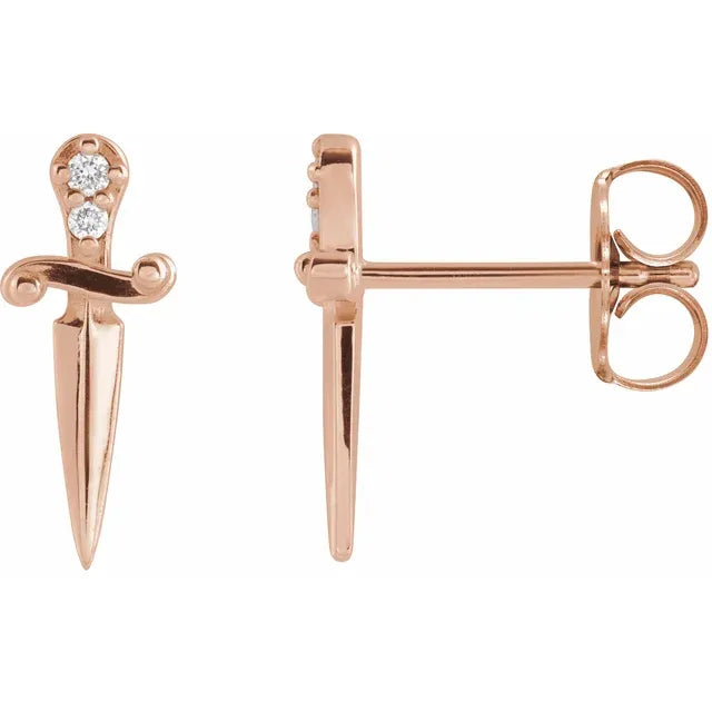 Diamond Dagger Earrings