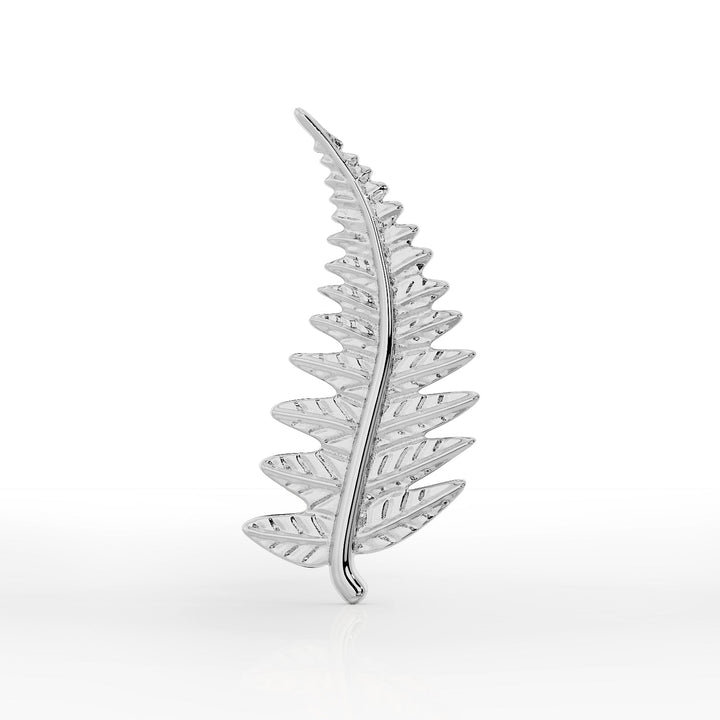 Fern Leaf Piercing Stud End