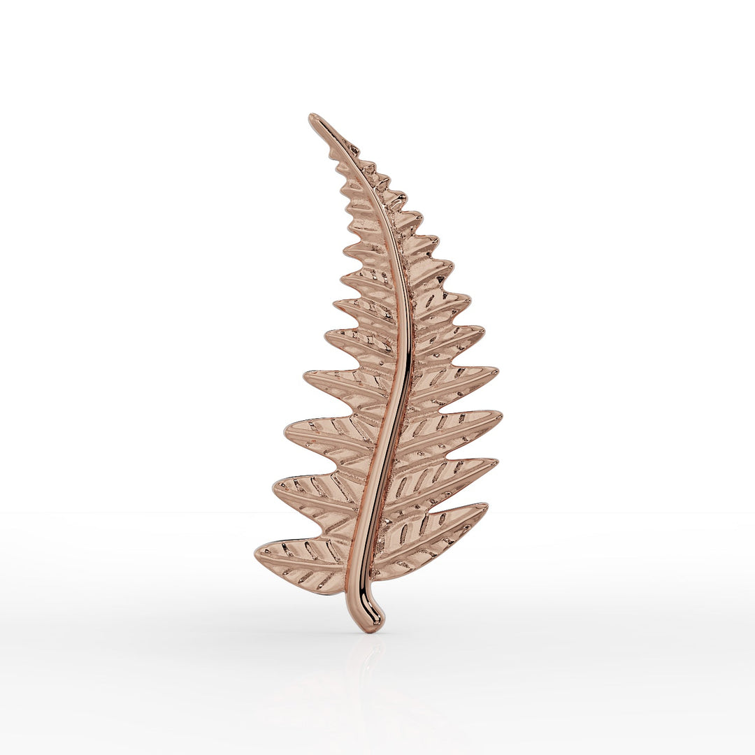 Fern Leaf Piercing Stud End