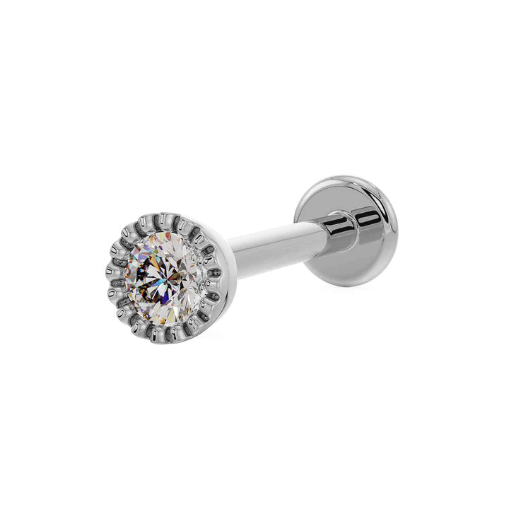 2mm Diamond Perlage Flat Back Stud