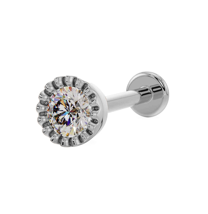 3mm Diamond Perlage Flat Back Stud