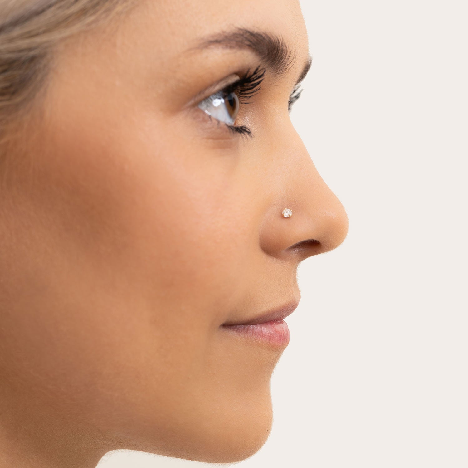 Left Side Nose Ring Nose Pin No Nose Piercing Required -  UK