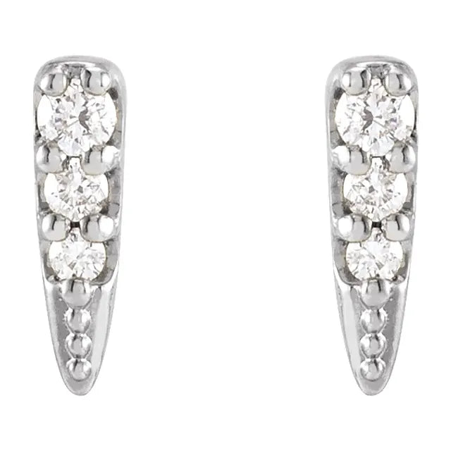 Diamond Spike Earrings