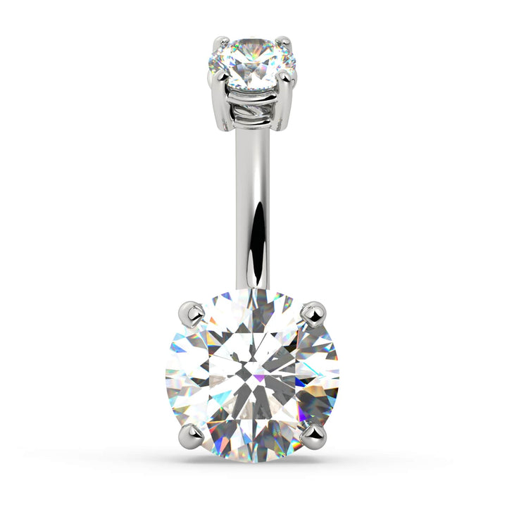 2.25 CTW GIA Diamond Navel Ring