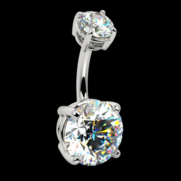 3.3 CTW GIA Diamond Navel Ring