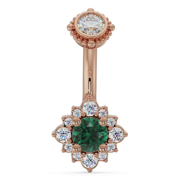 Majesty's Rose Halo Navel Ring