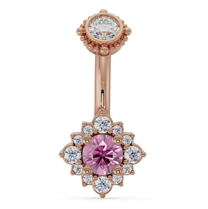 Majesty's Rose Halo Navel Ring