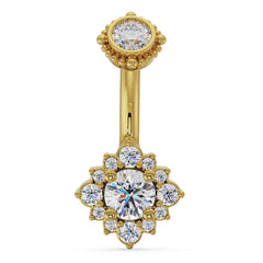 Majesty's Rose Halo Navel Ring