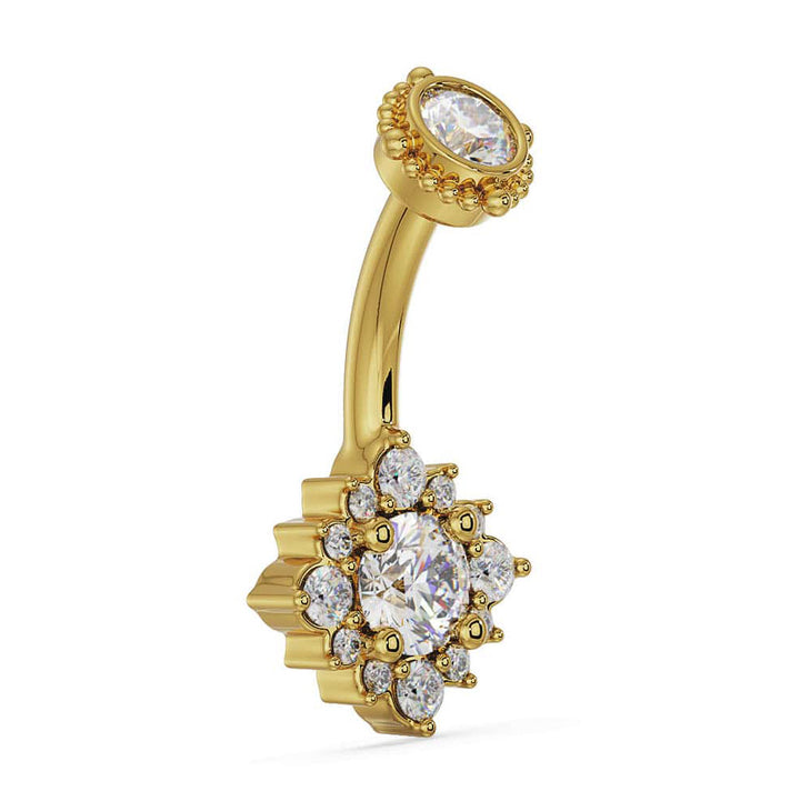 Majesty's Rose Halo Navel Ring