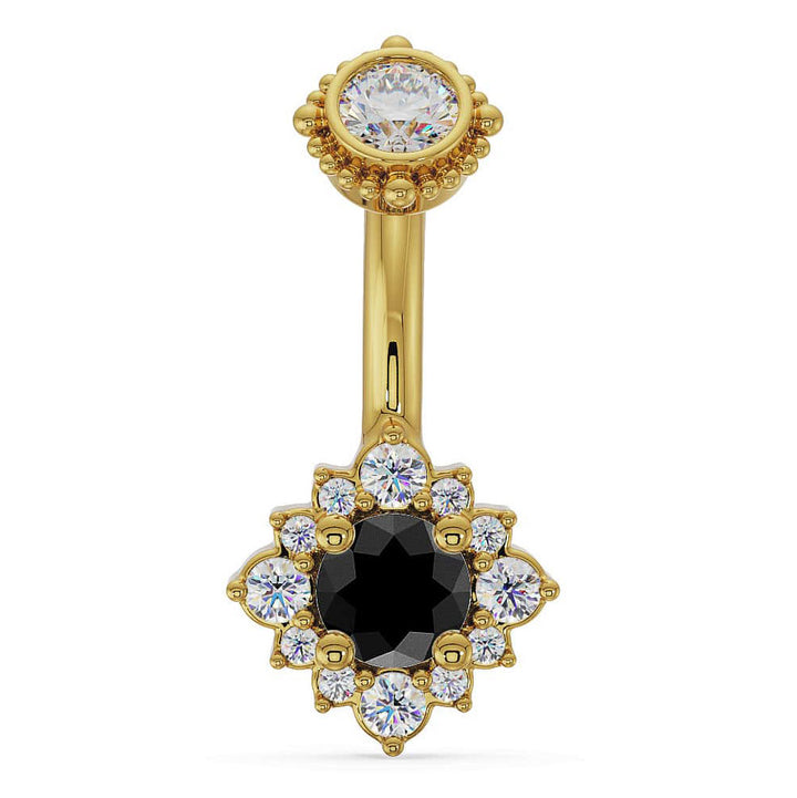 Majesty's Rose Halo Navel Ring