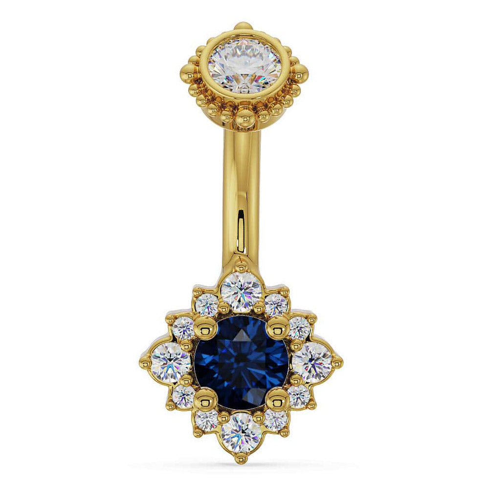 Majesty's Rose Halo Navel Ring