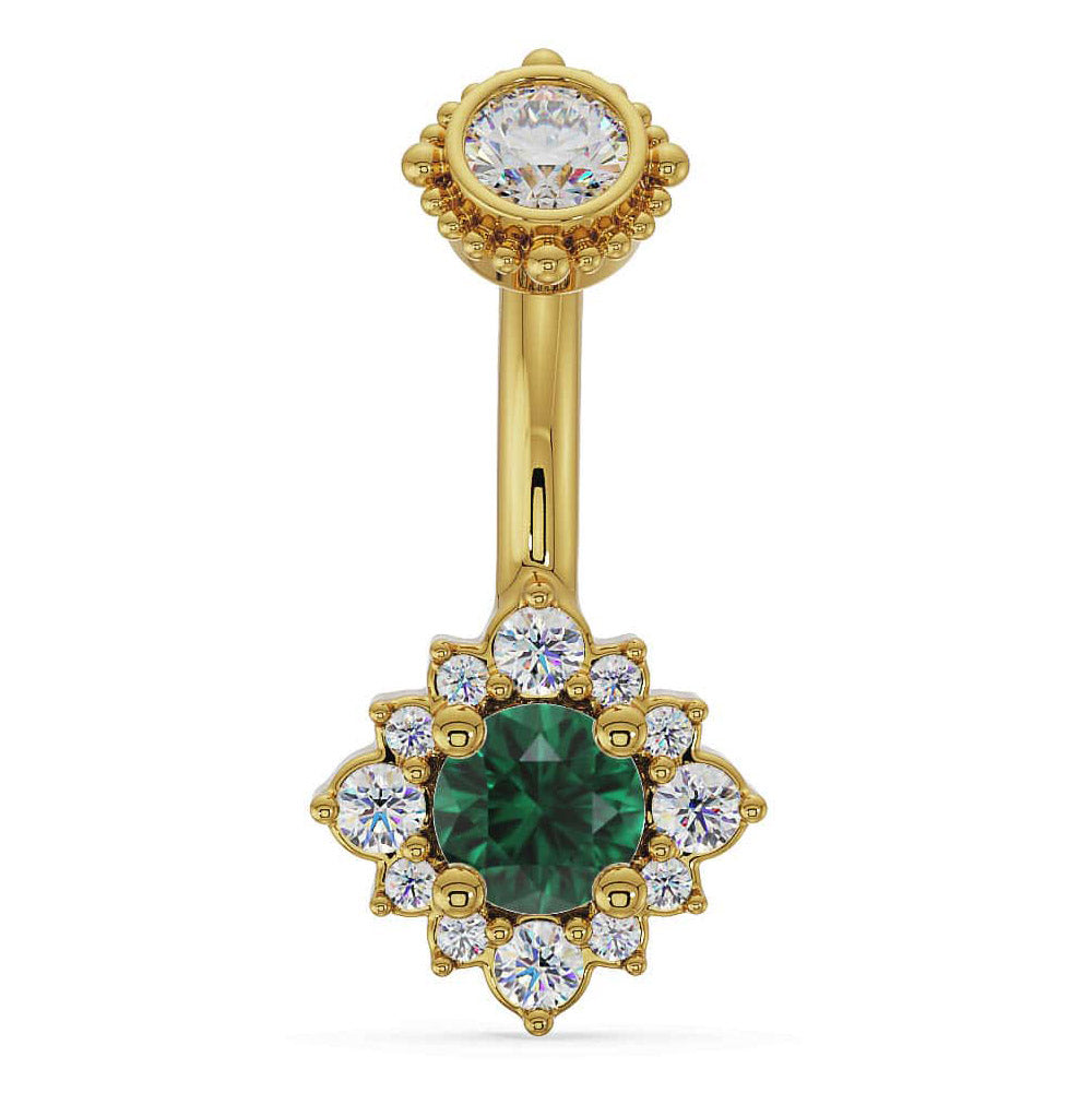 Majesty's Rose Halo Navel Ring