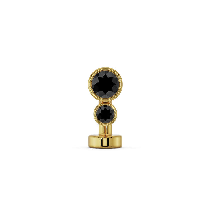 Bubble Bezel Gemstone Floating Navel Ring