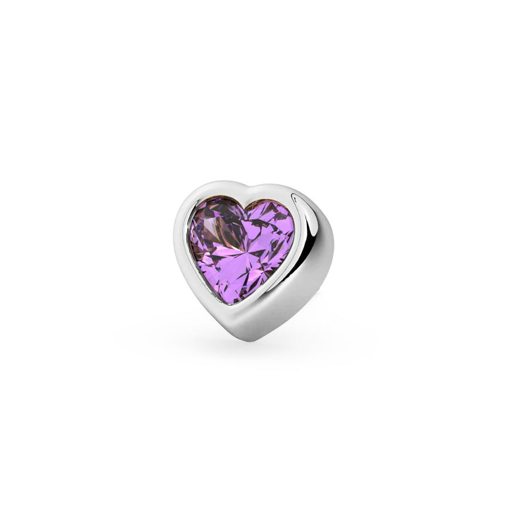 Gem Heart Piercing Stud End