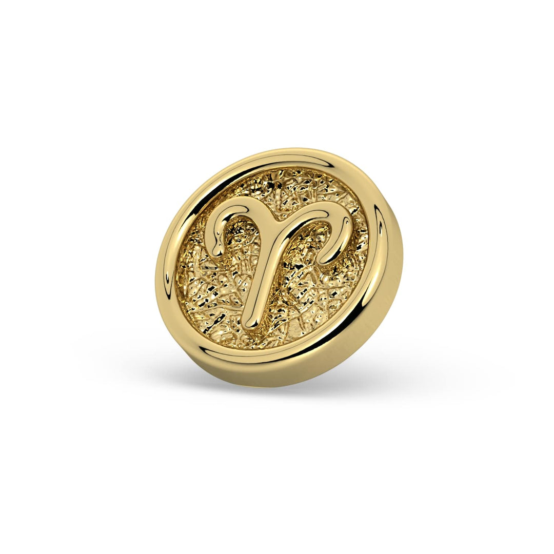 Aries Zodiac Flat Back Stud