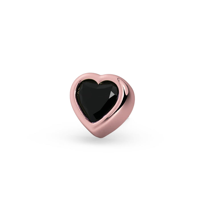 Gem Heart Piercing Stud End