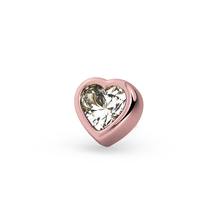 Gem Heart Piercing Stud End