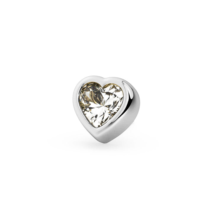 Gem Heart Piercing Stud End