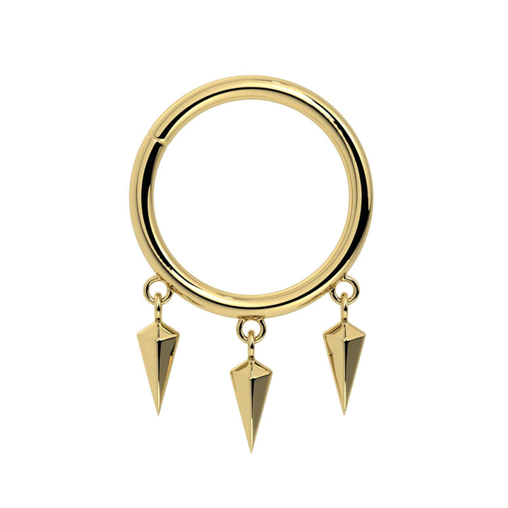 Triple Spike Dangle Seam Ring