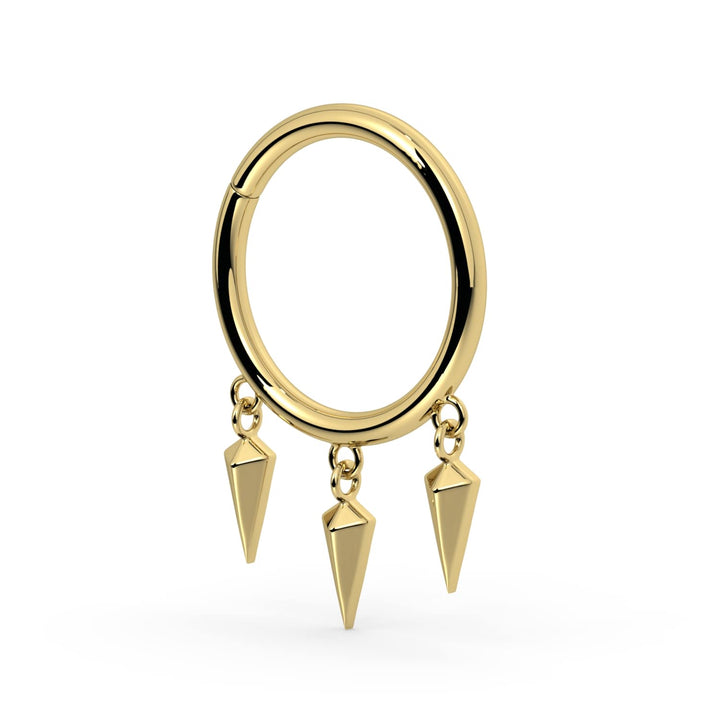 Triple Spike Dangle Seam Ring