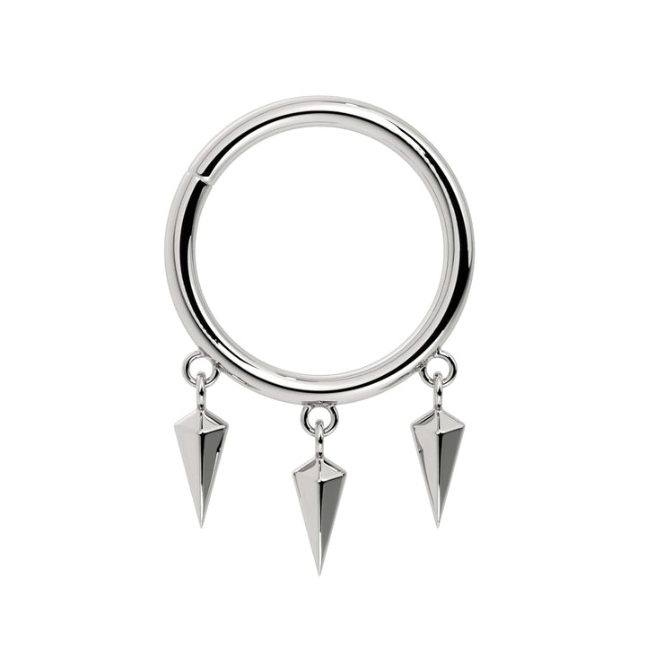 Triple Spike Dangle Seam Ring