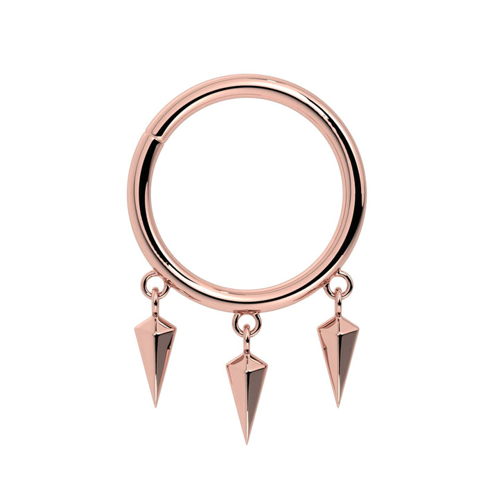 Triple Spike Dangle Seam Ring