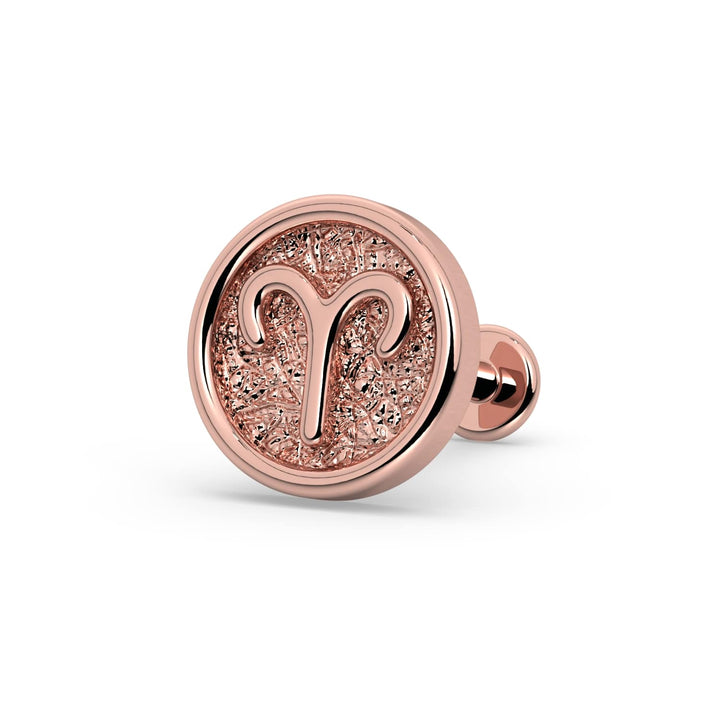 Aries Zodiac Flat Back Stud