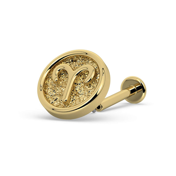 Aries Zodiac Flat Back Stud