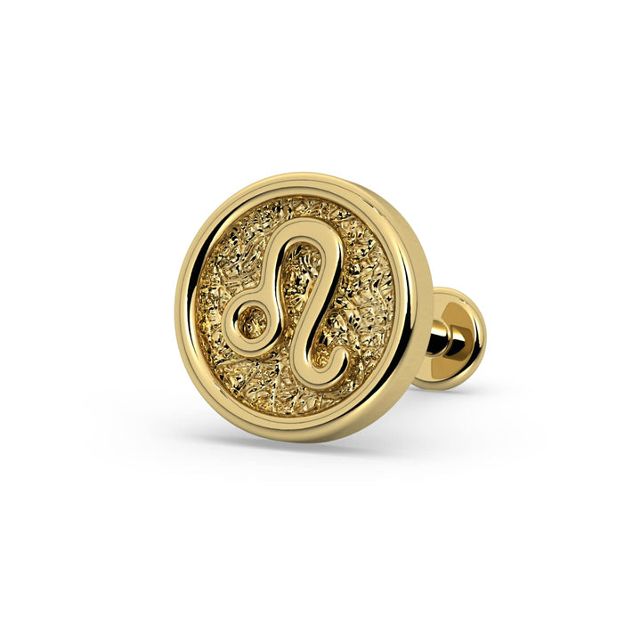 Leo Zodiac Flat Back Stud