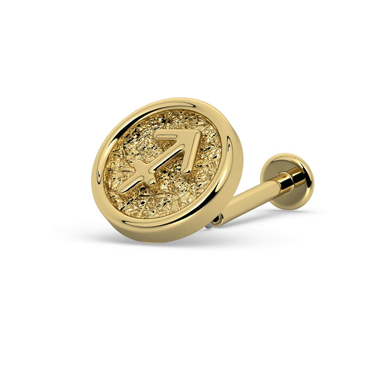 Sagittarius Zodiac Flat Back Stud