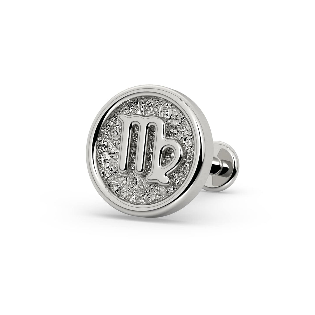 Virgo Zodiac Flat Back Stud