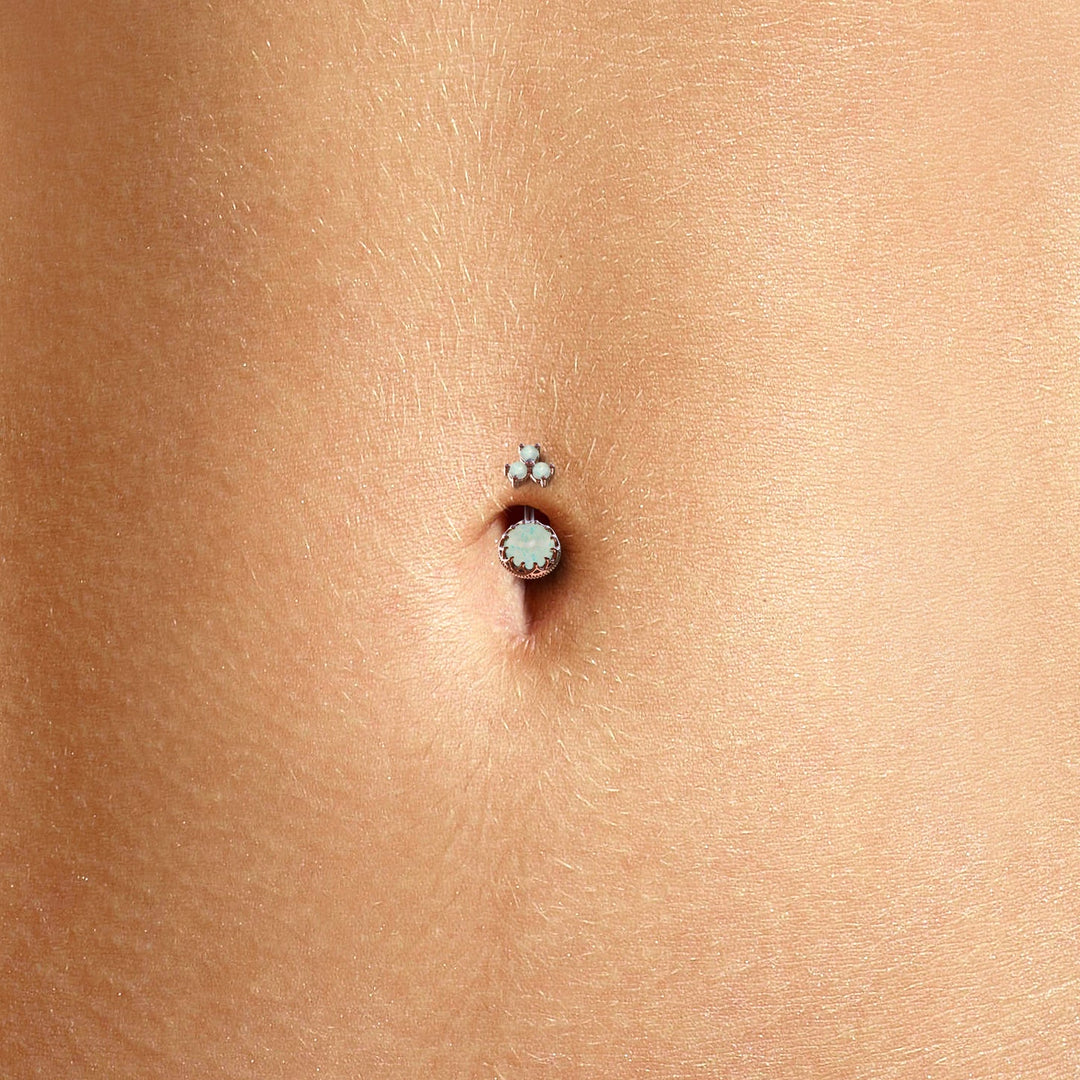 Crown Jewels 14k Gold Navel Ring