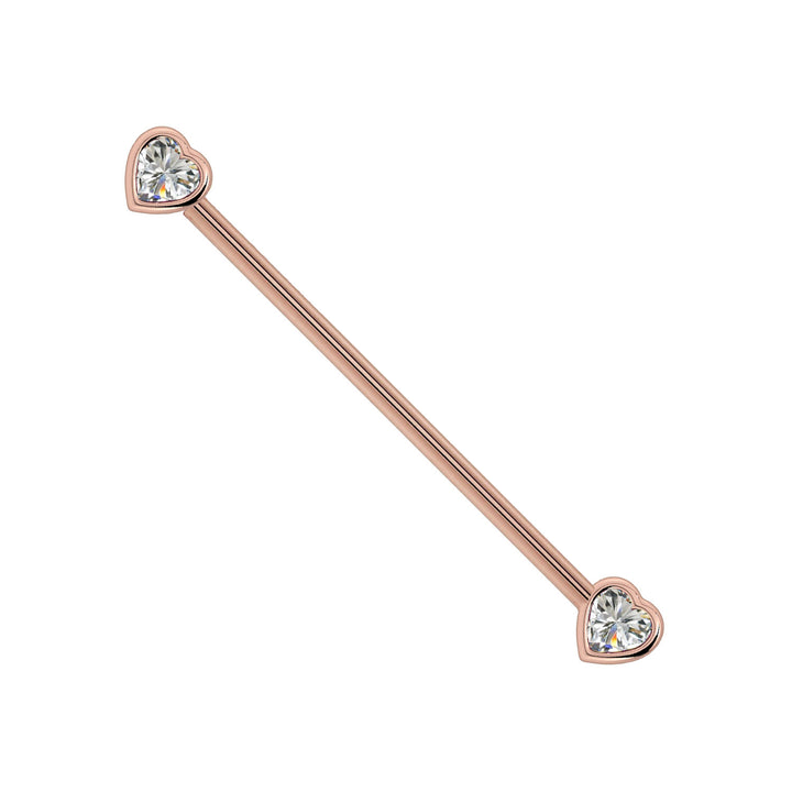 Diamond Heart Industrial Barbell