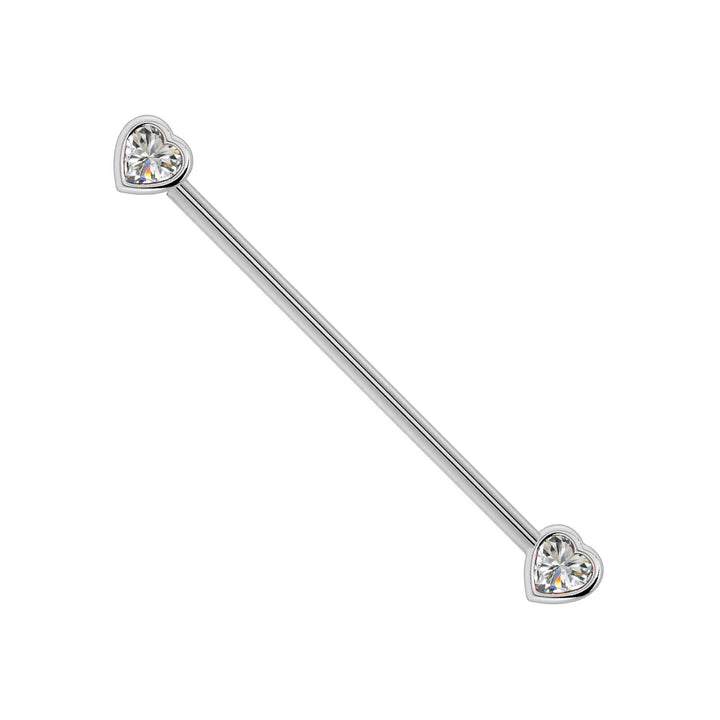 Diamond Heart Industrial Barbell