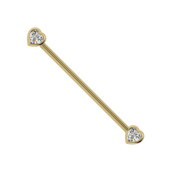 Diamond Heart Industrial Barbell