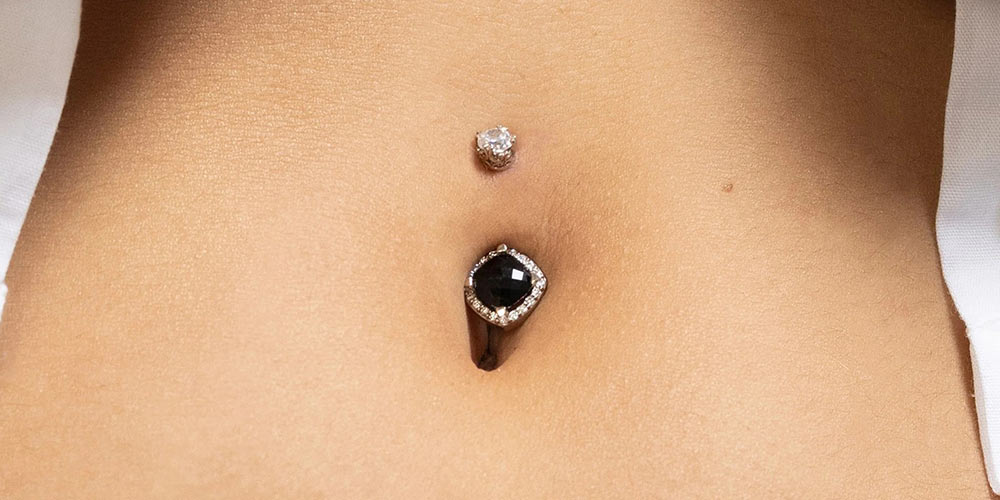 Delicate belly shops button rings