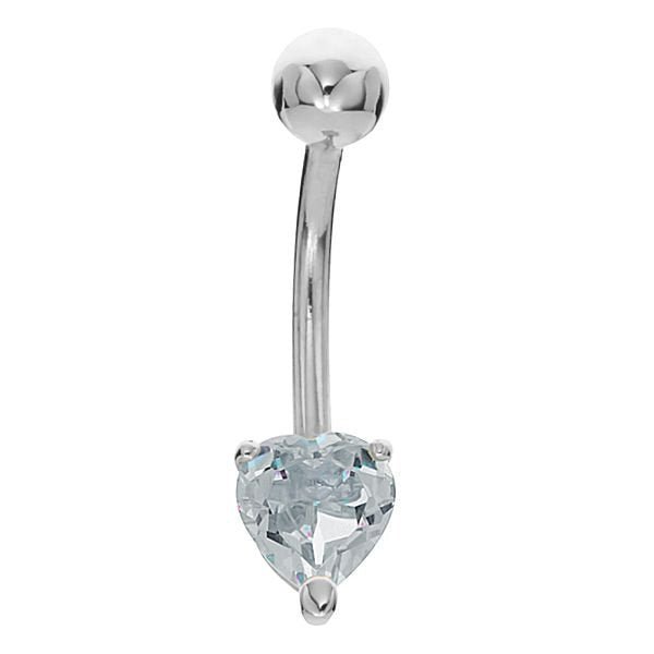 Heart Solitaire Belly Button Ring – FreshTrends
