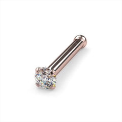 14k Rose Gold / Bone / 20G