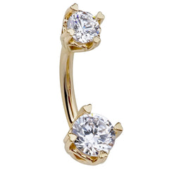 Secret Hearts 14K Gold Navel Ring