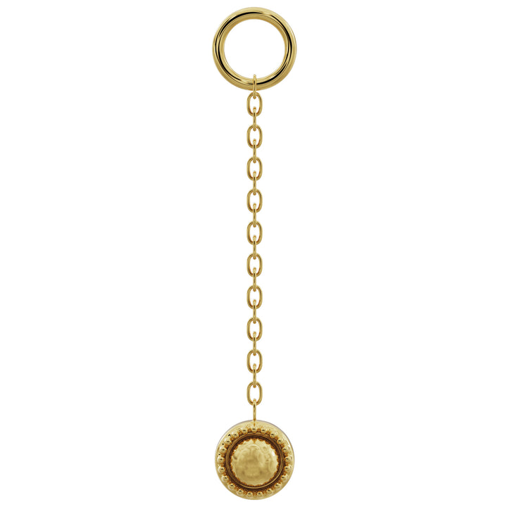 Milgrain Chain Accessory-Long   14K Yellow Gold