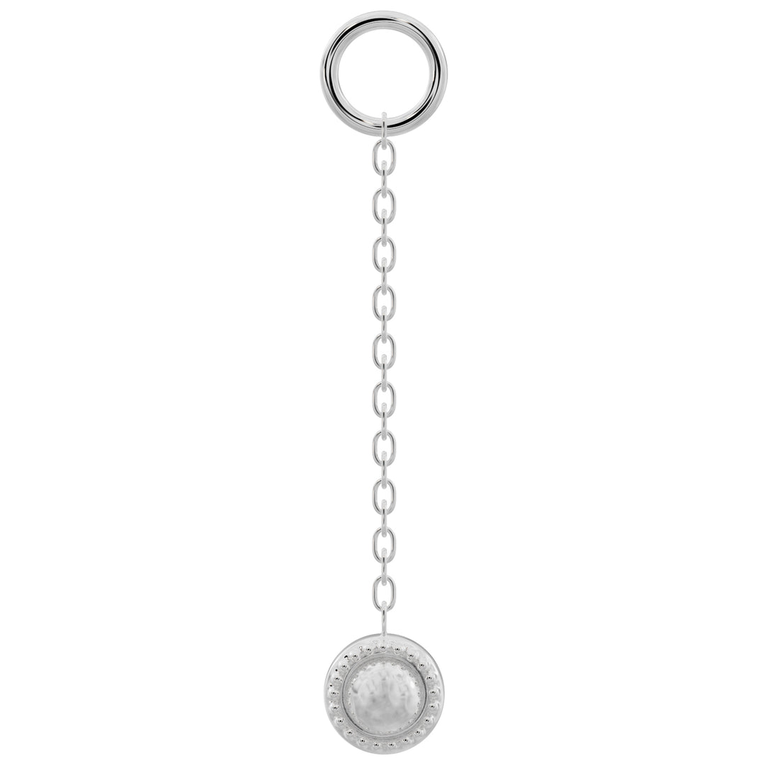 Milgrain Chain Accessory-Long   950 Platinum