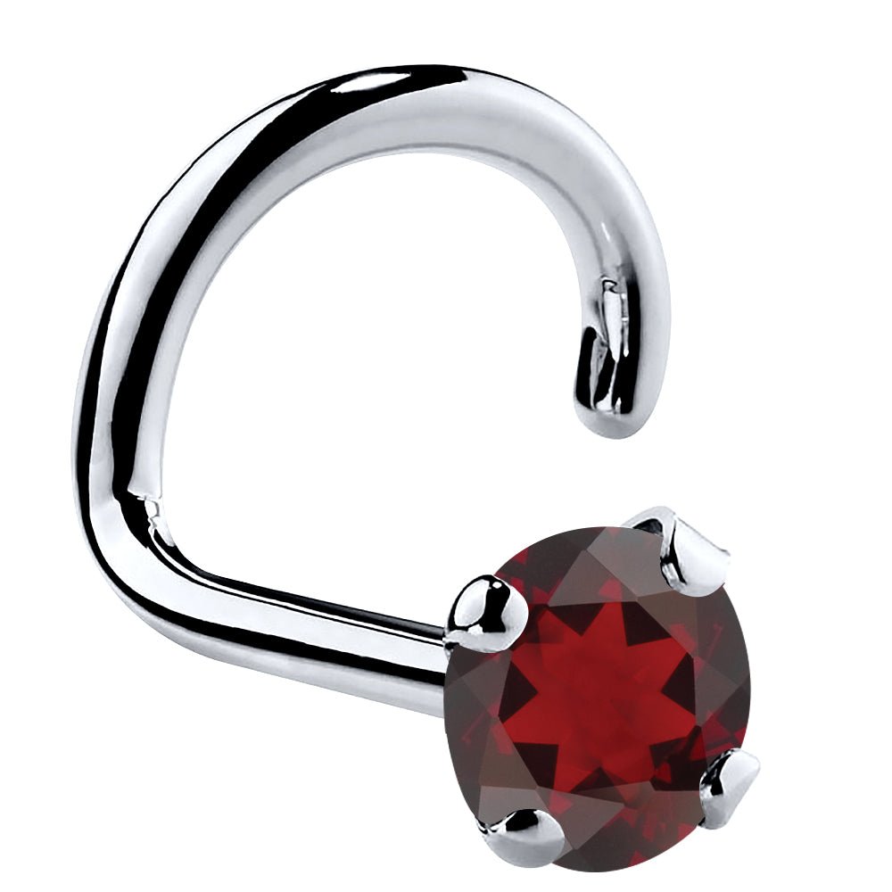 Garnet on sale nose stud